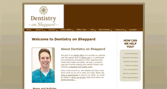 Desktop Screenshot of dentistryonsheppard.com