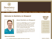 Tablet Screenshot of dentistryonsheppard.com